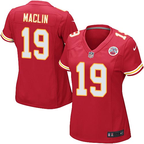 Women's Game Jeremy Maclin Nike Jersey Red Home - #19 NFL Kansas City Chiefs